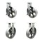 Service Caster 12'' Heavy Duty Semi Steel Cast Iron Wheel Caster Set 2 Brakes 2 Rigid, 4PK CRAN-SCC-KP92S1230-SSR-SLB-2-R-2 - alternate 1